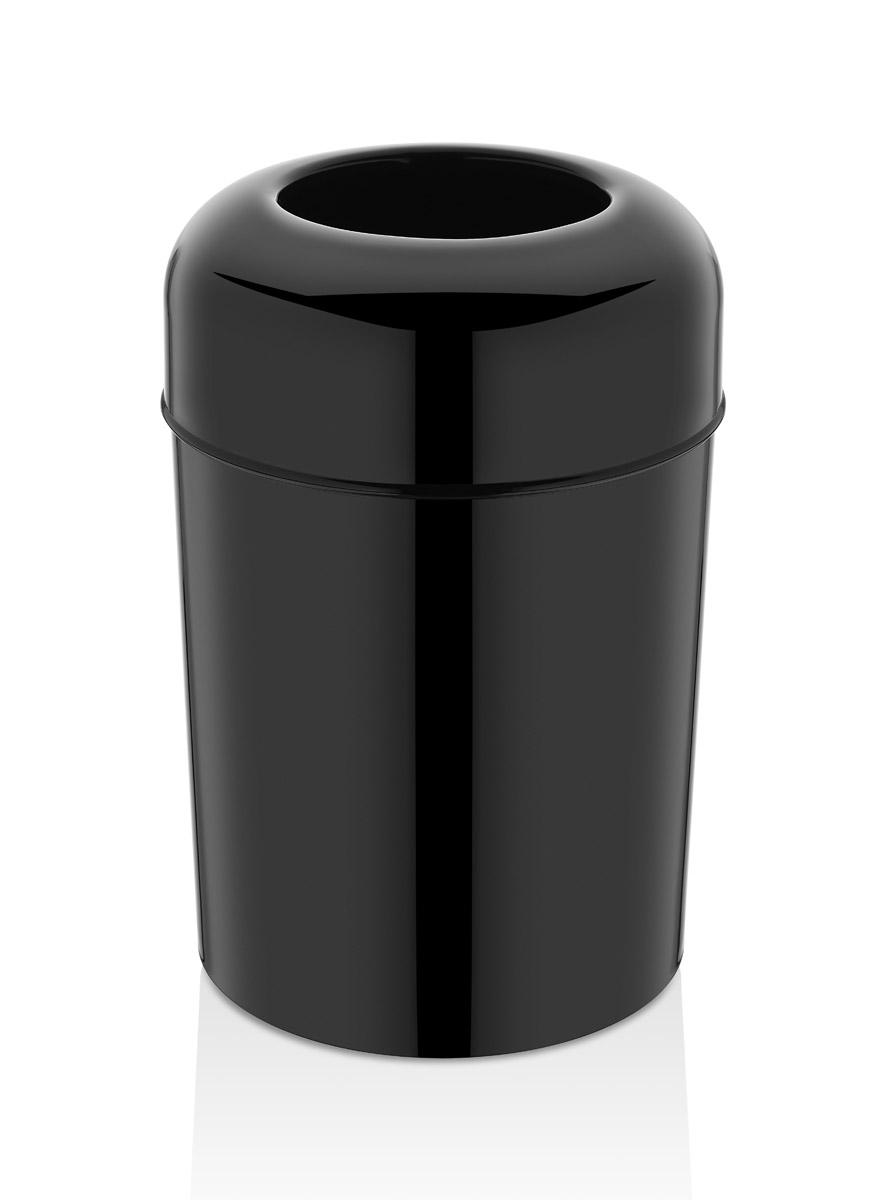 Відро для сміття пластикове RULOPAK 15 літрів, чорне.